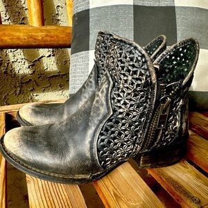 LEATHER Circle G Boots, Handmade, Sacred Geometry